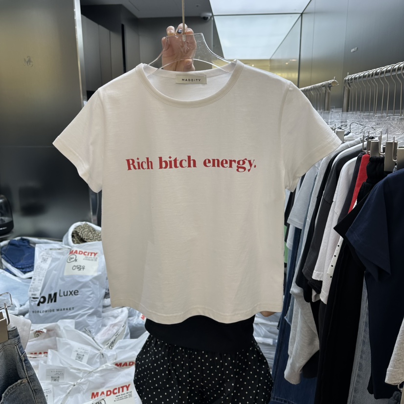 MADCITY/SAGAFURS韓國東大門代購女士新品熱賣26春夏T恤MADCITY/SAGAFURST恤圖色1