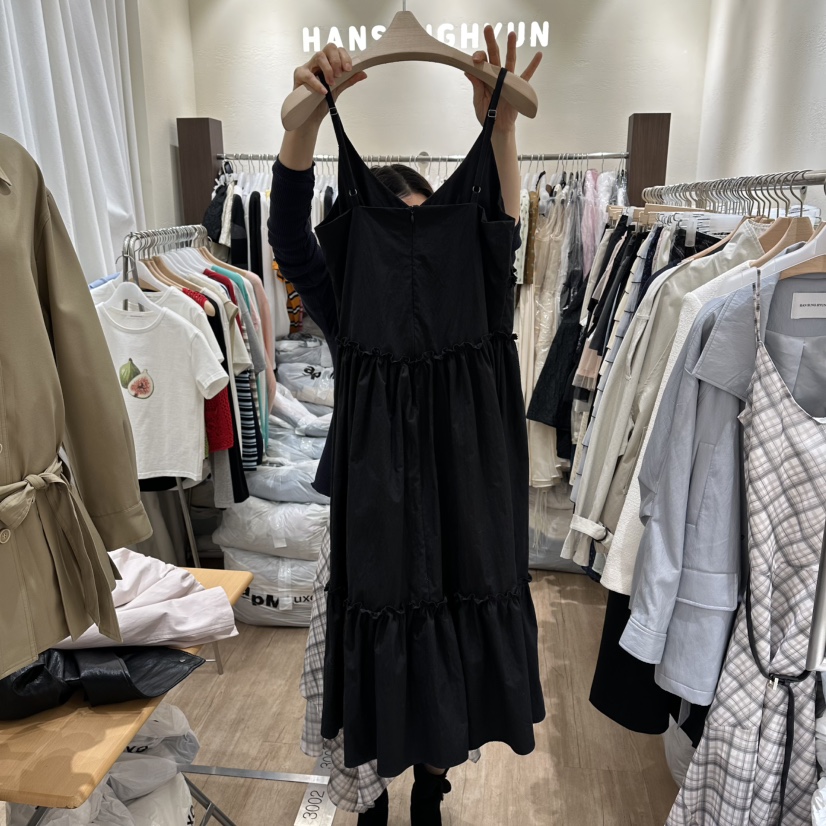 HANSUNGHYUN韓國代購女士新款時尚熱賣26春夏推薦真品連衣裙HANSUNGHYUN連衣裙