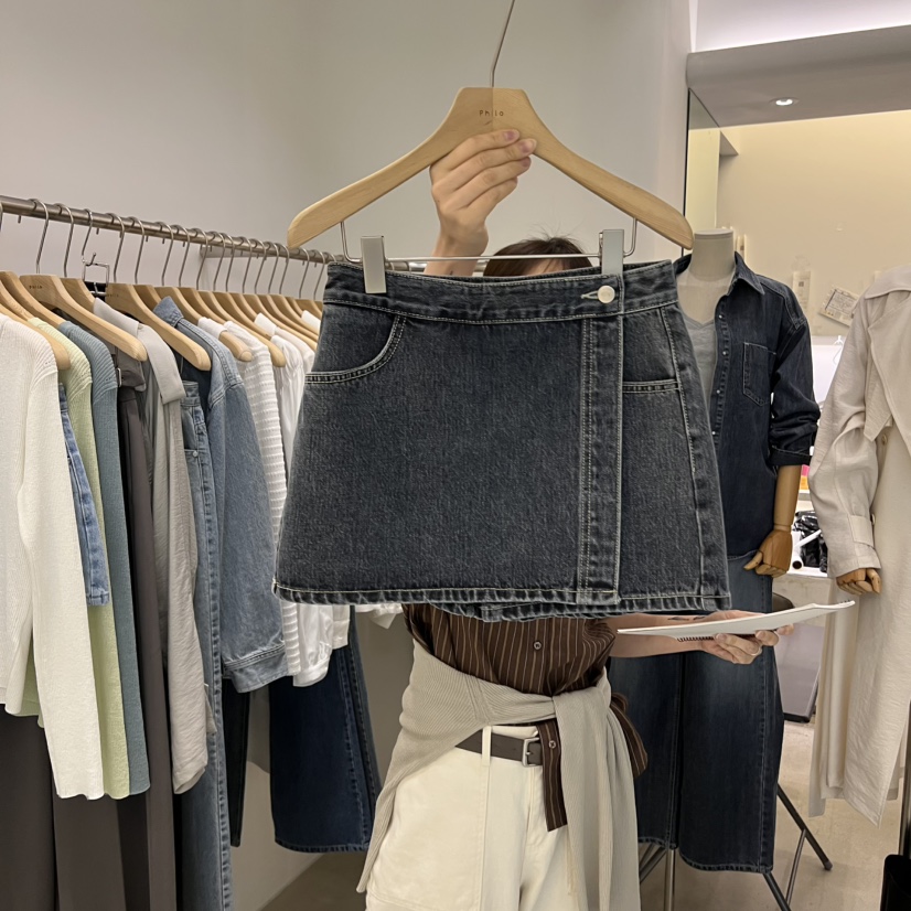 PHILO東大門代購女士新品真品26春夏熱賣休閑時尚裙褲裹身裙PHILO裙褲圖色1