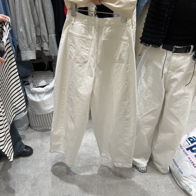 BY FLOW韓國代購女裝新款26春夏真品人氣牛仔褲水洗牛仔布BY FLOW牛仔褲