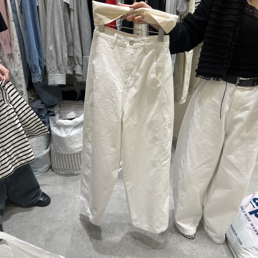 BY FLOW韓國代購女裝新款26春夏真品人氣牛仔褲水洗牛仔布BY FLOW牛仔褲圖色1