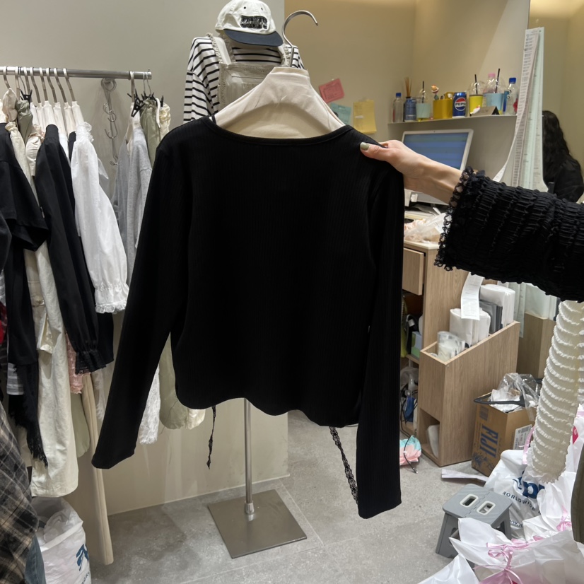 BY FLOW韓國直郵女士新品人氣26春夏襯衫蕾絲衫不含內搭BY FLOW襯衫/蕾絲衫