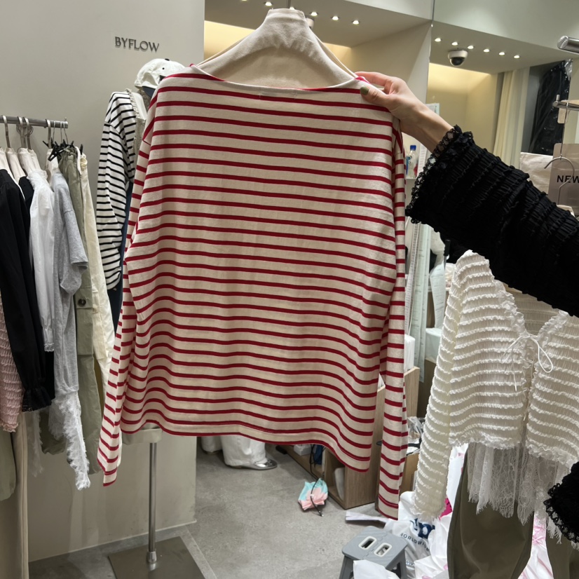 BY FLOW韓國東大門直郵女士新款26春夏熱賣時尚人氣長袖T恤BY FLOW長袖T恤