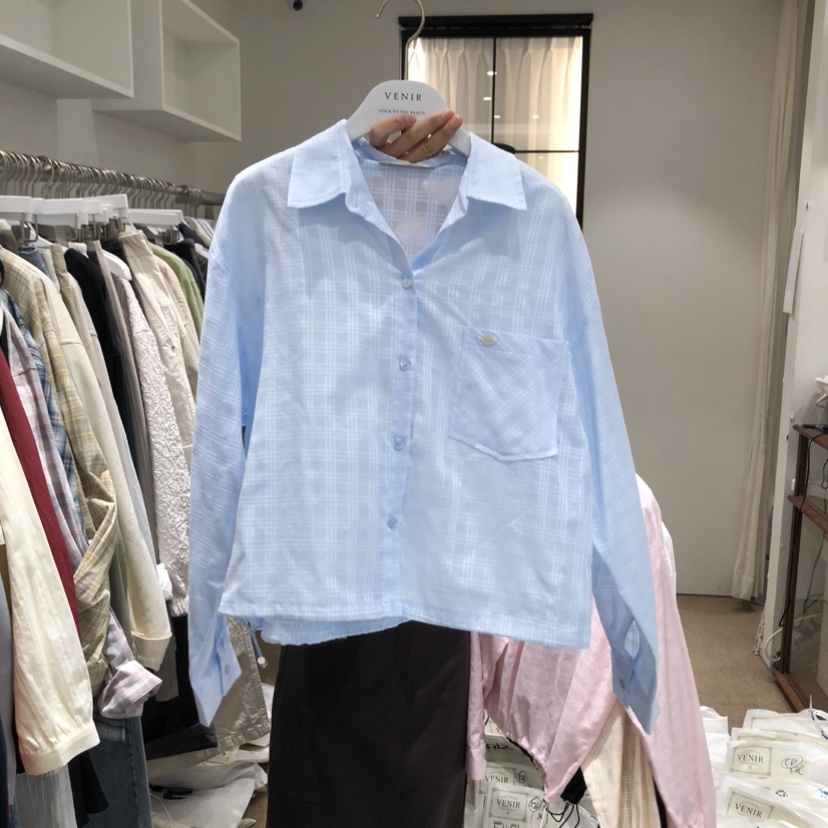 VENIR-a東大門實拍女裝新品人氣推薦時尚26春夏襯衫蕾絲衫VENIR-a襯衫/蕾絲衫圖色1