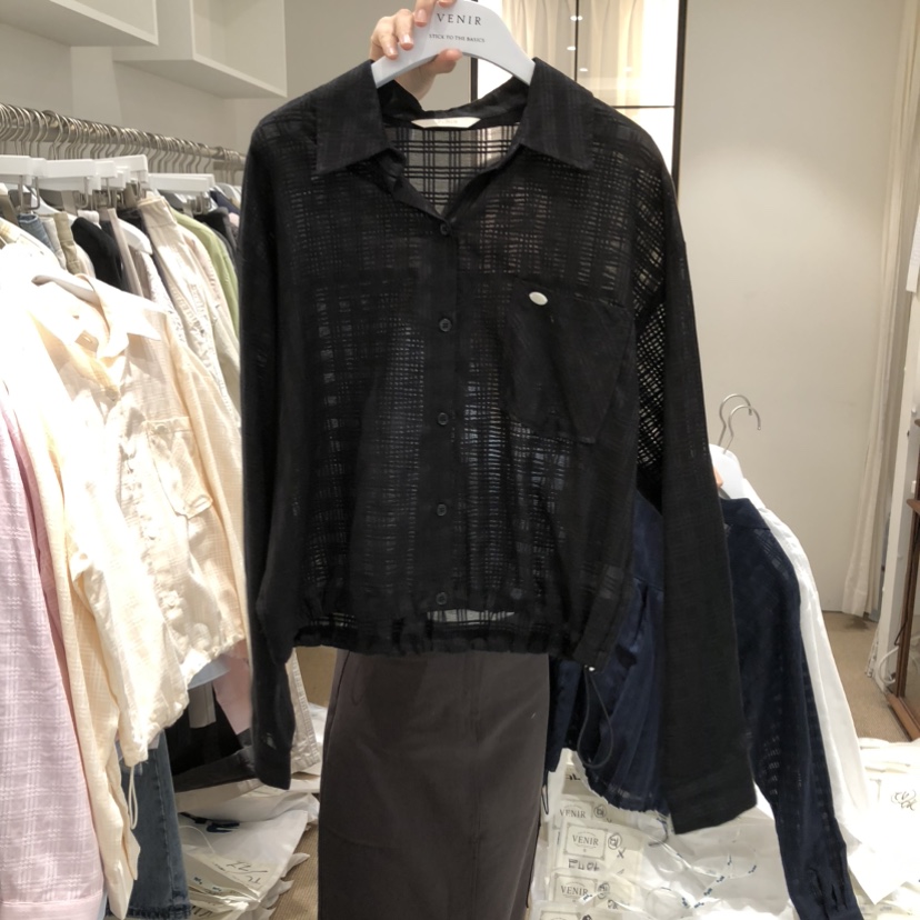 VENIR-a東大門實拍女裝新品人氣推薦時尚26春夏襯衫蕾絲衫VENIR-a襯衫/蕾絲衫圖色4