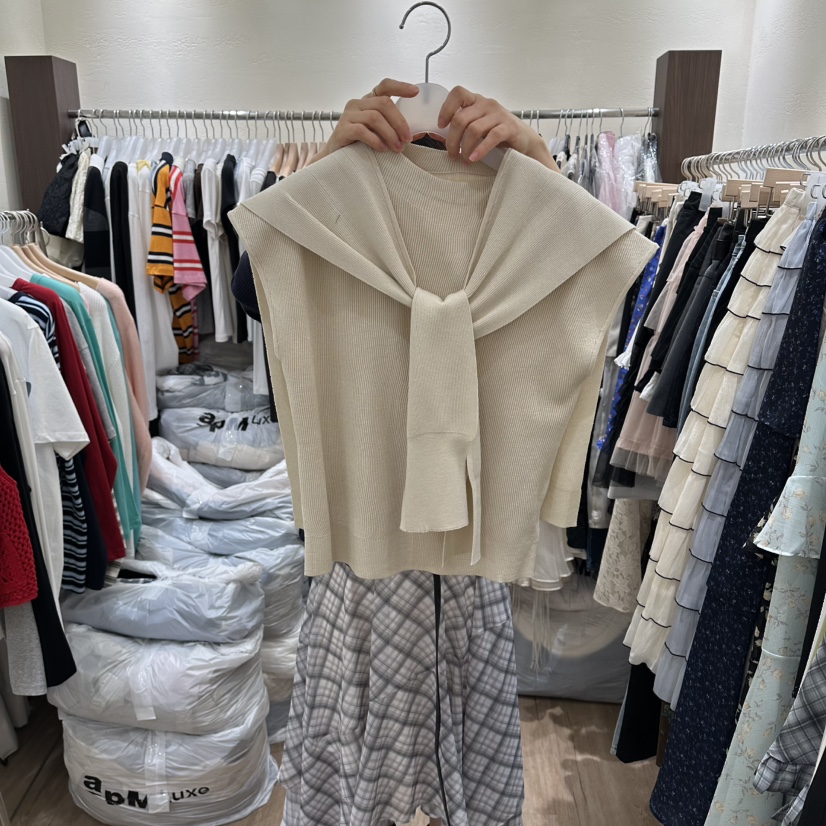 HANSUNGHYUN韓國東大門直郵女士新款人氣圍巾披肩披肩套裝HANSUNGHYUN圍巾/披肩圖色1