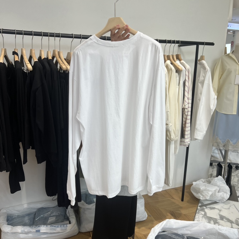 LOGARDEN東大門代購女士新品人氣推薦26春夏真品職業長袖T恤LO GARDEN長袖T恤