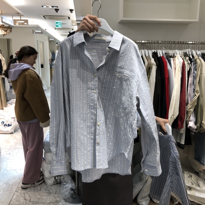 VENIR-a韓國直郵女裝新品休閑時尚熱賣襯衫蕾絲衫日本面料VENIR-a襯衫/蕾絲衫圖色2