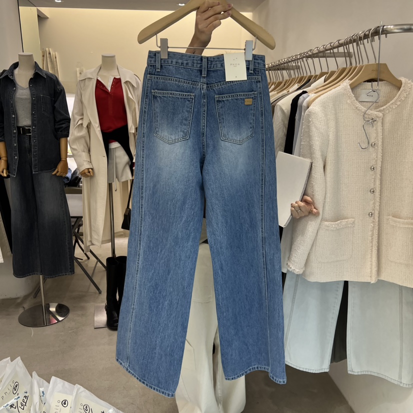 PHILO韓國直郵女士新品休閑職業時尚推薦人氣真品熱賣牛仔褲PHILO牛仔褲