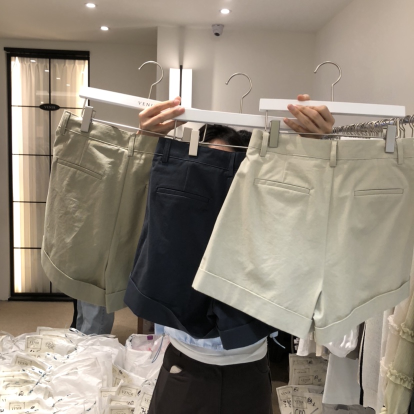 VENIR-a韓國代購女士新款時尚人氣推薦26春夏熱賣休閑短褲VENIR-a短褲