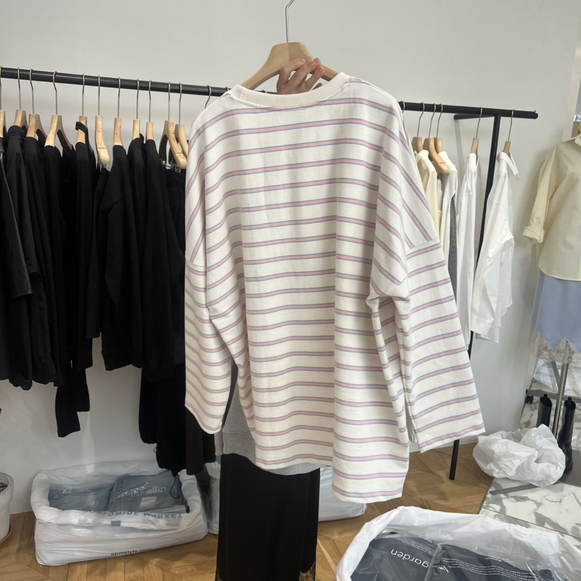 LOGARDEN韓國代購女士新款推薦26春夏真品職業熱賣長袖T恤LO GARDEN長袖T恤