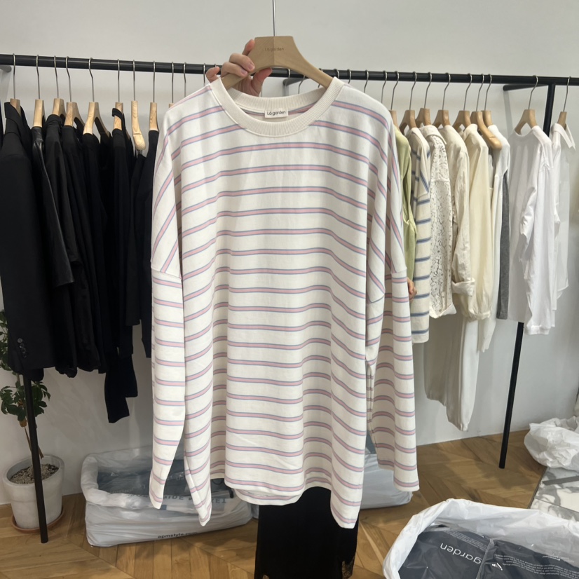 LOGARDEN韓國代購女士新款推薦26春夏真品職業熱賣長袖T恤LO GARDEN長袖T恤圖色1