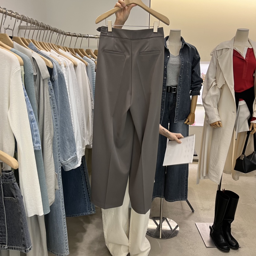 PHILO韓國代購女裝新品時尚人氣熱賣真品職業休閑休閑褲透明PHILO休閑褲