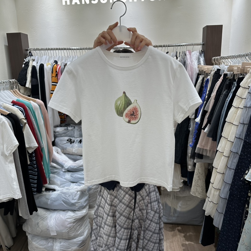 HANSUNGHYUN東大門直郵女士新品休閑職業熱賣人氣推薦T恤棉HANSUNGHYUNT恤圖色1