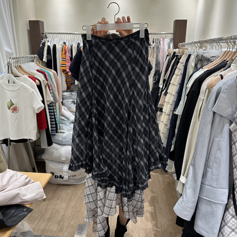 HANSUNGHYUN韓國直郵女裝新款職業時尚真品人氣熱賣長裙雪紡HANSUNGHYUN長裙