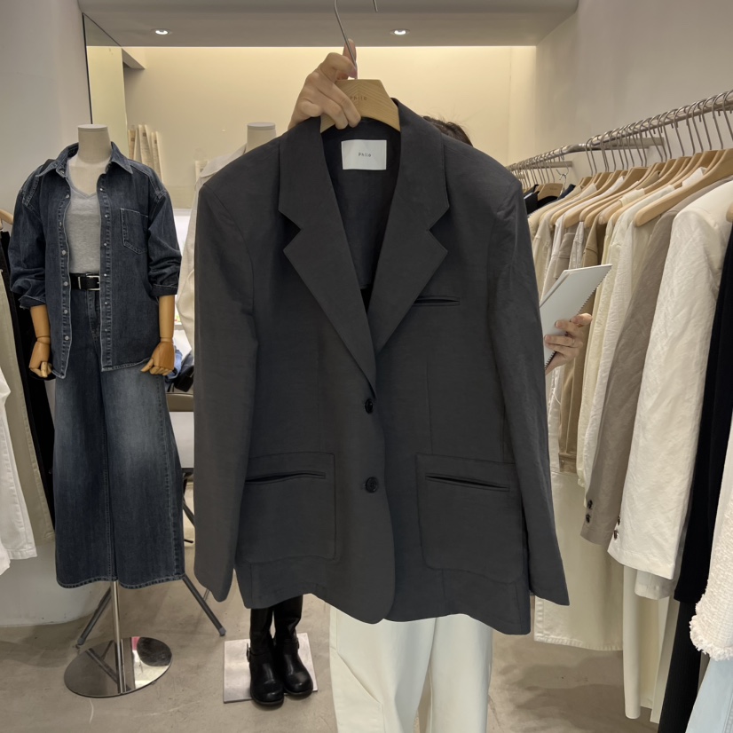 PHILO東大門代購女裝新品熱賣時尚26春夏真品人氣職業夾克PHILO夾克圖色3