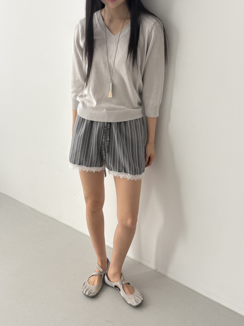 TORRE韓國直郵實拍女士新品26春夏時尚熱賣推薦職業短褲蕾絲TORRE短褲