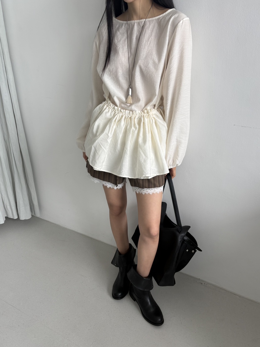 TORRE韓國直郵實拍女士新品26春夏時尚熱賣推薦職業短褲蕾絲TORRE短褲