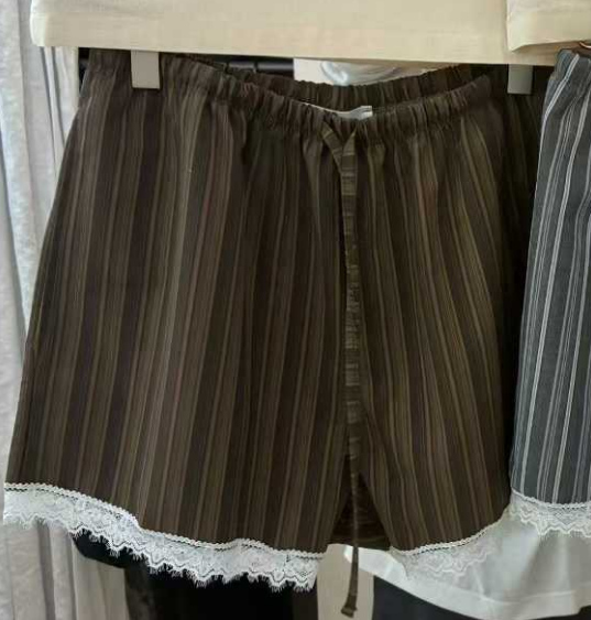 TORRE韓國直郵實拍女士新品26春夏時尚熱賣推薦職業短褲蕾絲TORRE短褲圖色2