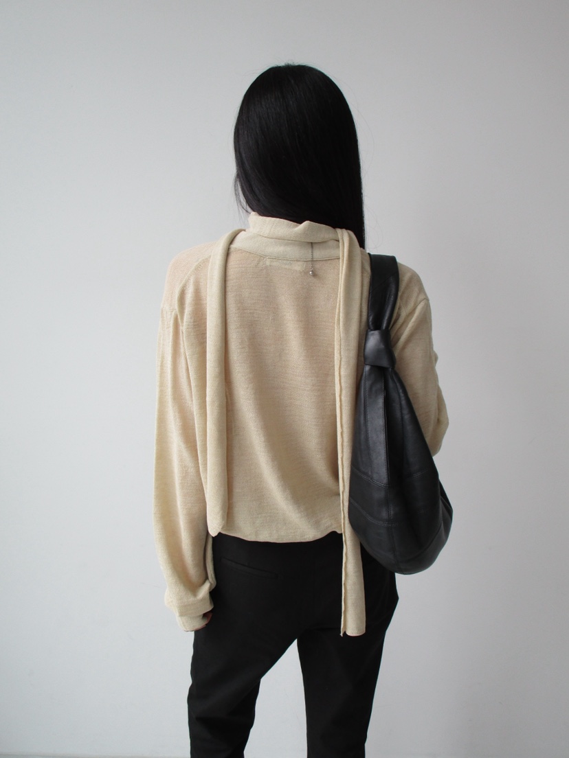 TORRE韓國東大門直郵女士新品時尚針織衫不含內搭含圍巾套裝開衫TORRE針織衫