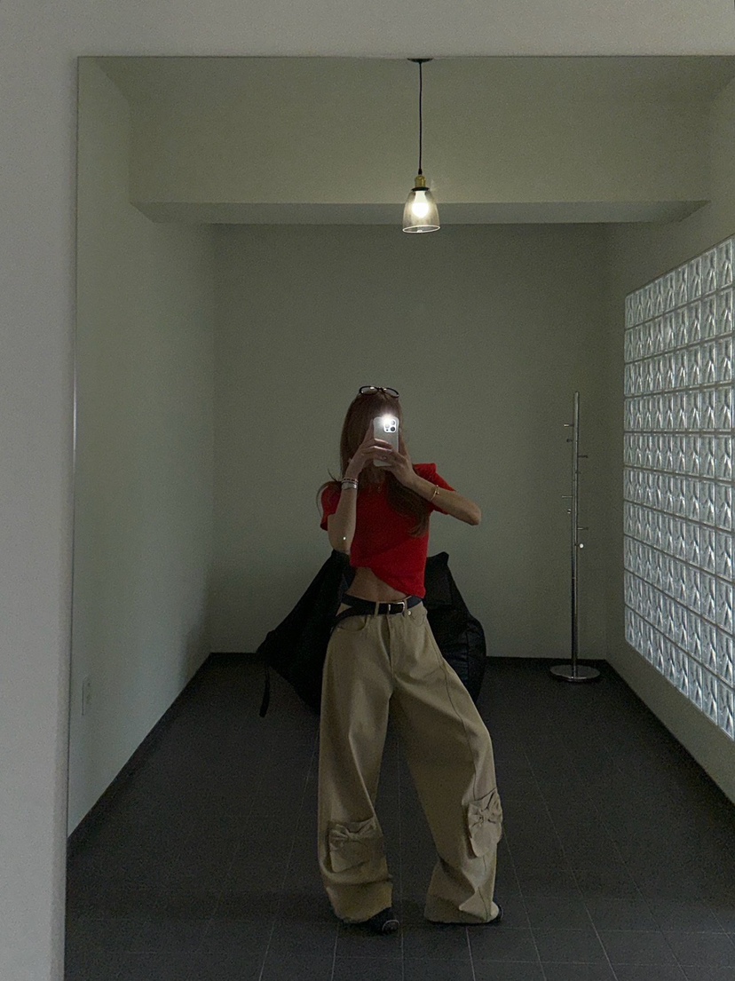 ZEROZERO韓國東大門直郵女士新款人氣休閑褲不含腰帶口袋鏤空ZEROZERO休閑褲