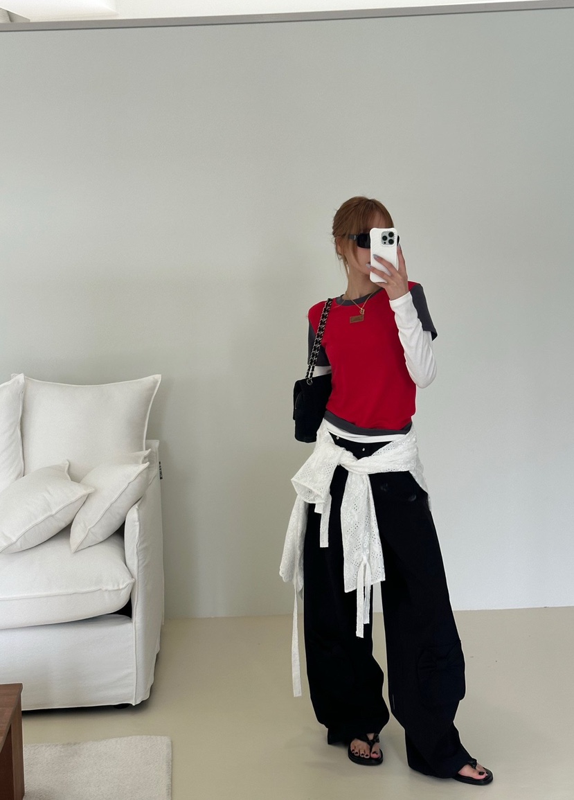 ZEROZERO韓國東大門直郵女士新款人氣休閑褲不含腰帶口袋鏤空ZEROZERO休閑褲