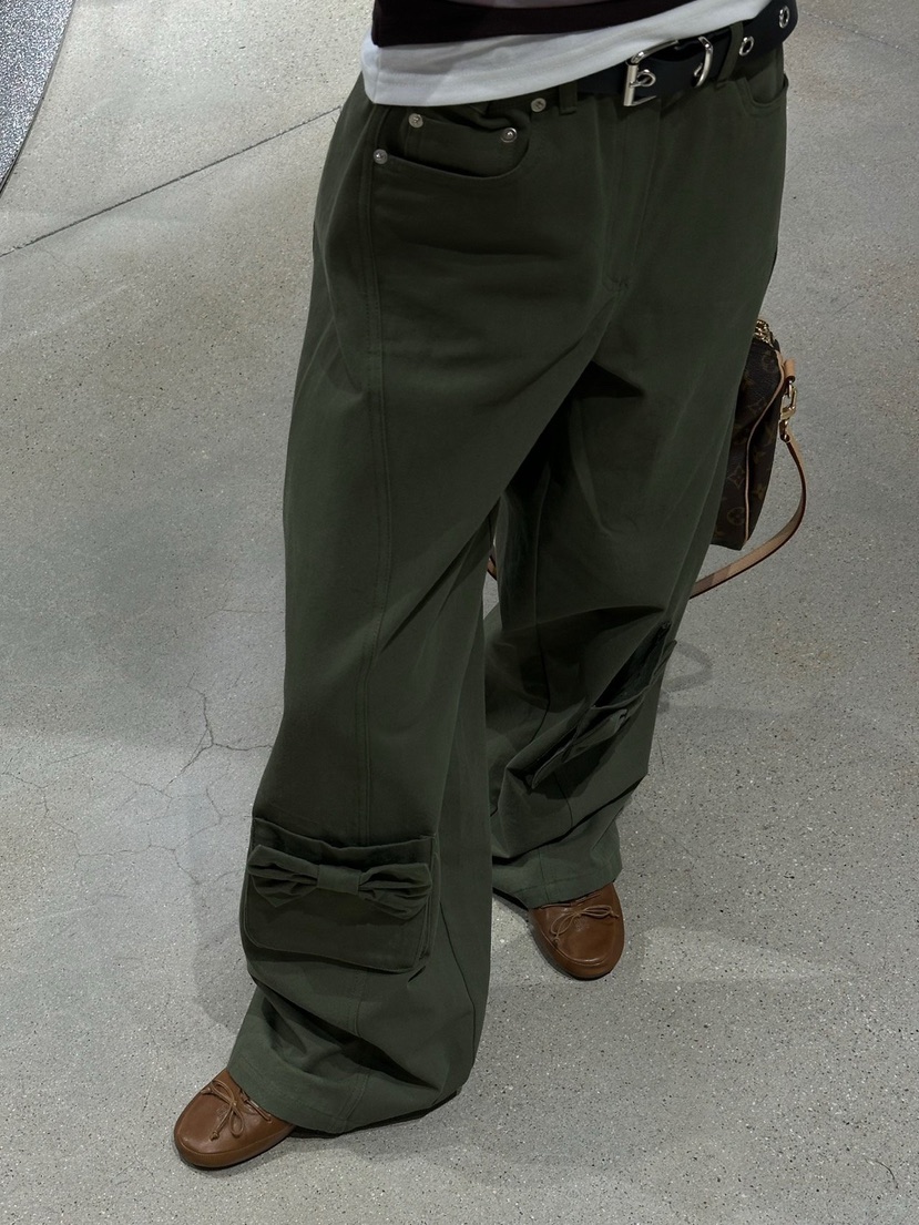 ZEROZERO韓國東大門直郵女士新款人氣休閑褲不含腰帶口袋鏤空ZEROZERO休閑褲圖色2