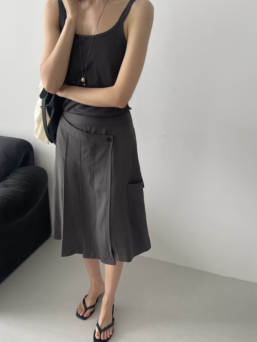 TORRE韓國直郵實拍女裝新款26春夏人氣推薦熱賣半身裙中短裙TORRE半身裙/中短裙