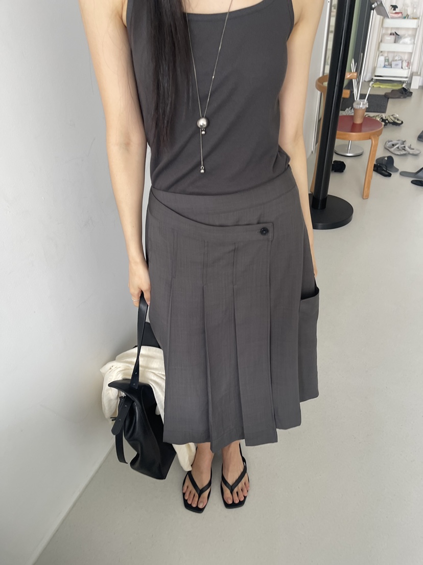 TORRE韓國直郵實拍女裝新款26春夏人氣推薦熱賣半身裙中短裙TORRE半身裙/中短裙圖色2