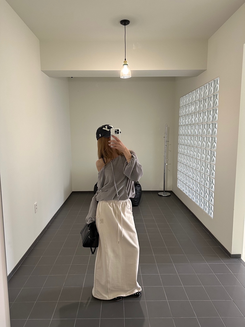 ZEROZERO韓國直郵實拍女裝新品熱賣時尚職業26春夏長裙鏤空ZEROZERO長裙