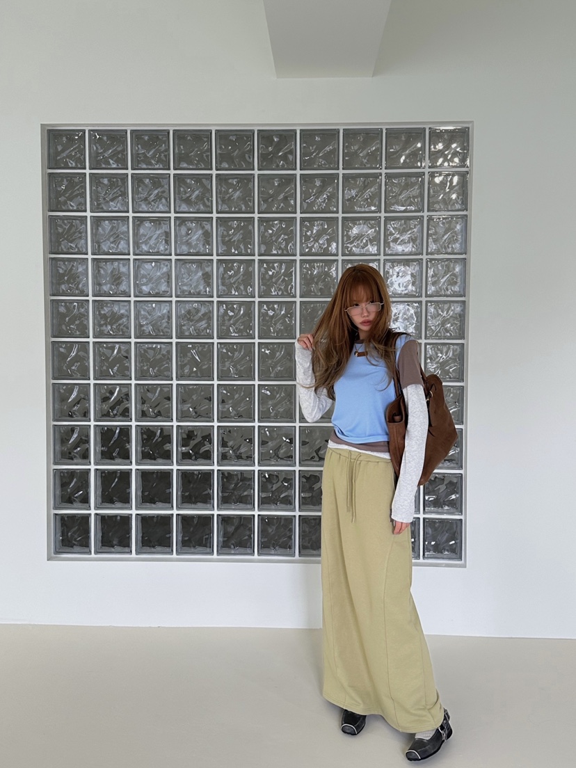 ZEROZERO韓國直郵實拍女裝新品熱賣時尚職業26春夏長裙鏤空ZEROZERO長裙