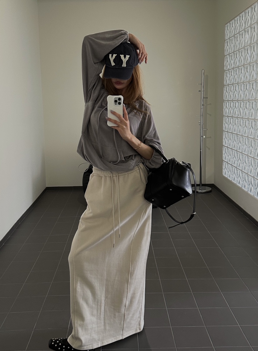 ZEROZERO韓國直郵實拍女裝新品熱賣時尚職業26春夏長裙鏤空ZEROZERO長裙圖色3