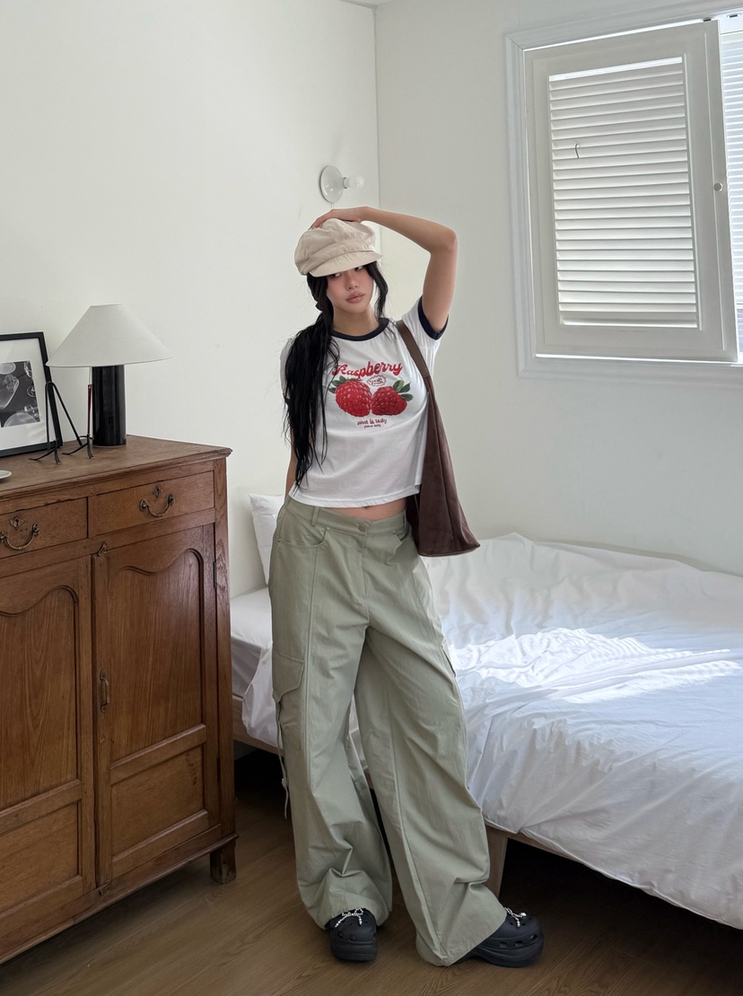 SUGAR CASE韓國代購女士新品熱賣時尚職業推薦休閑褲尼龍SUGAR CASE休閑褲