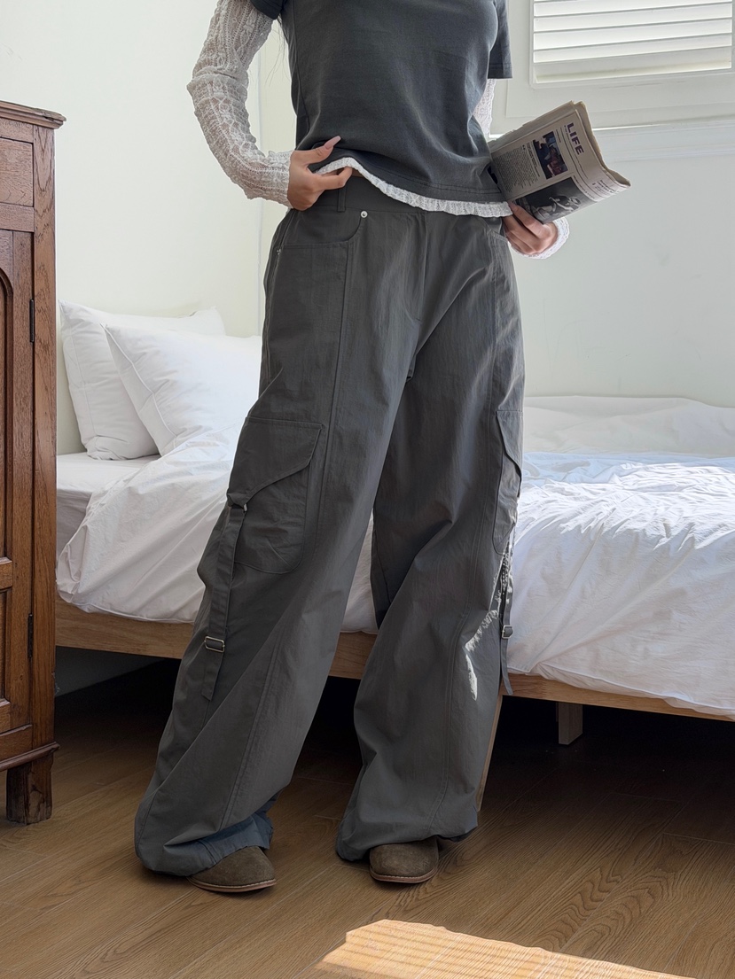 SUGAR CASE韓國代購女士新品熱賣時尚職業推薦休閑褲尼龍SUGAR CASE休閑褲