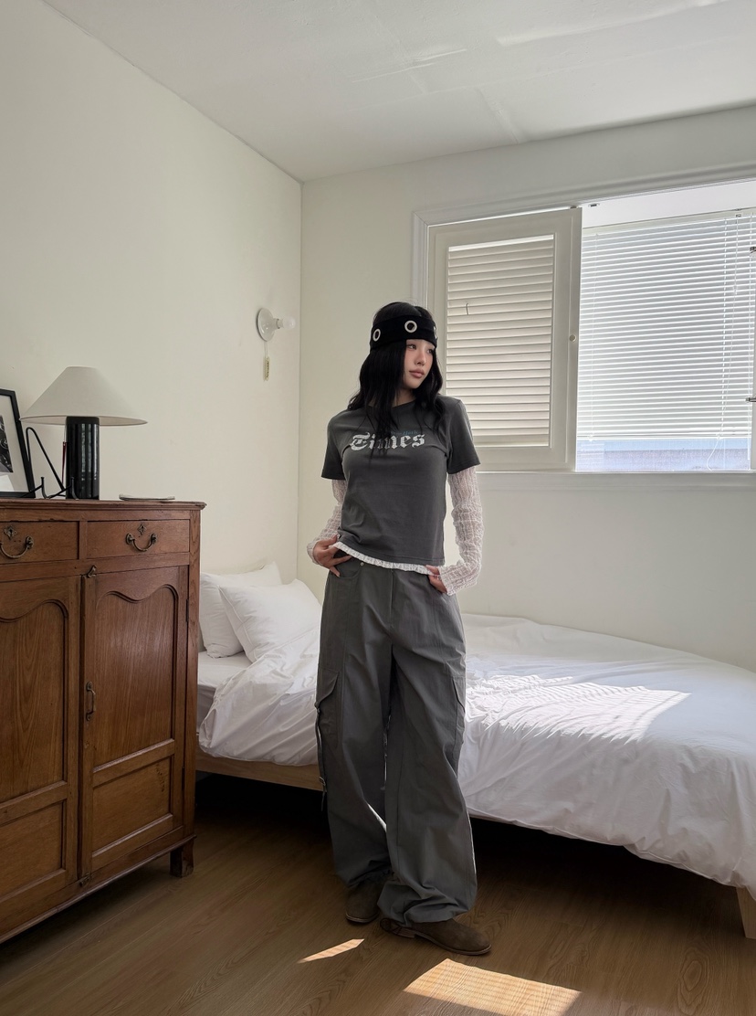 SUGAR CASE韓國代購女士新品熱賣時尚職業推薦休閑褲尼龍SUGAR CASE休閑褲