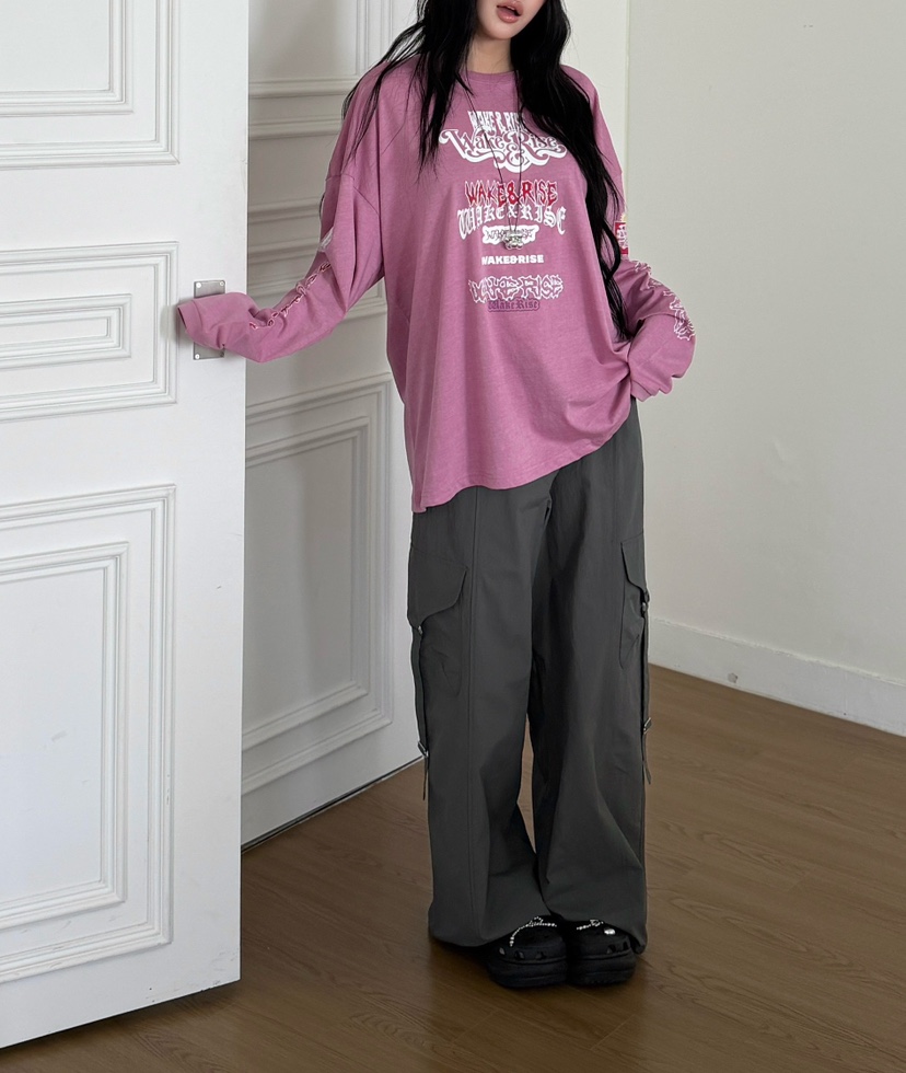 SUGAR CASE韓國代購女士新品熱賣時尚職業推薦休閑褲尼龍SUGAR CASE休閑褲