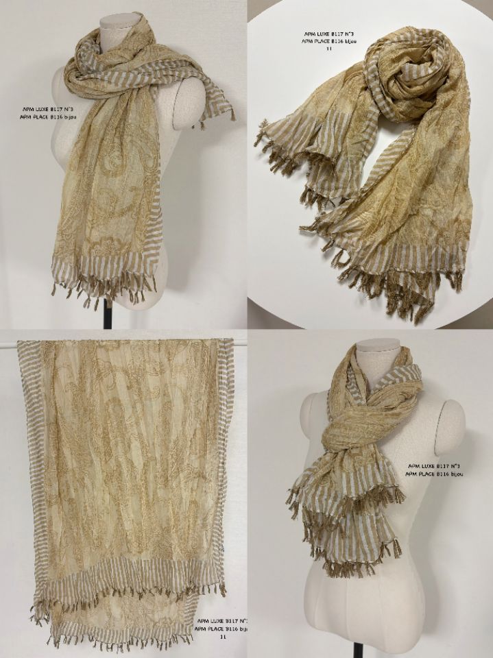 N3韓國直郵女士新款26春夏推薦熱賣休閑圍巾披肩流蘇褶裥N3圍巾/披肩