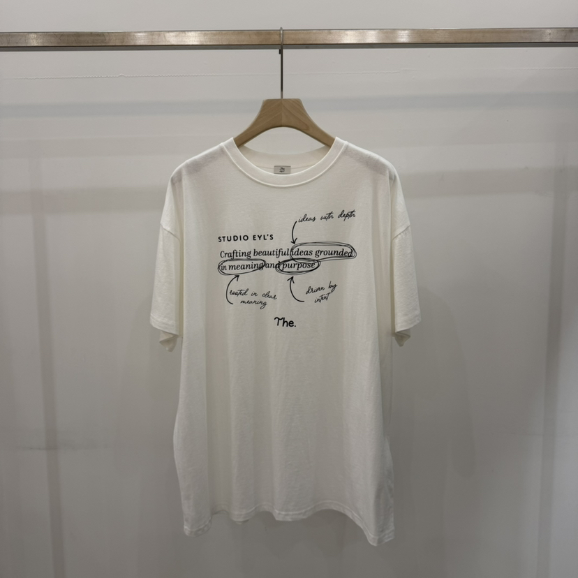 THE EYL韓國東大門直郵女士新品時尚休閑熱賣人氣推薦T恤THE EYLT恤圖色1