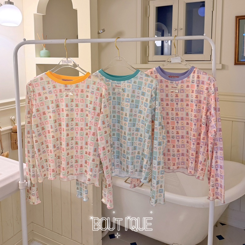 BOUTIQUE-L韓國代購女裝新款人氣熱賣26春夏時尚長袖T恤BOUTIQUE-L長袖T恤