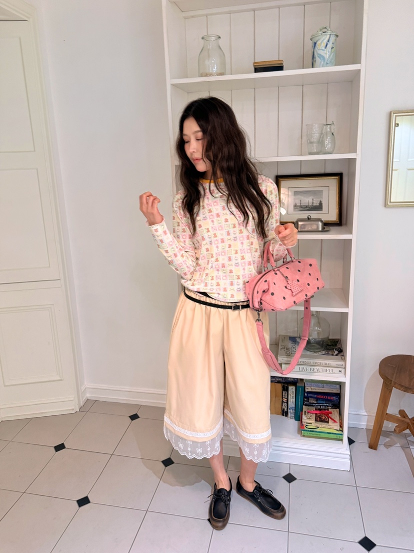 BOUTIQUE-L韓國代購女裝新款人氣熱賣26春夏時尚長袖T恤BOUTIQUE-L長袖T恤