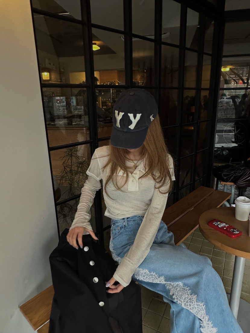 ZEROZERO韓國直郵女裝新品休閑職業熱賣人氣時尚推薦T恤透視ZEROZEROT恤