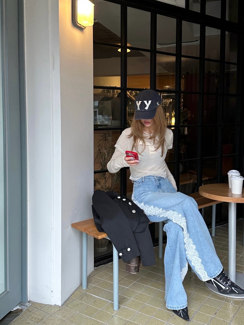 ZEROZERO韓國直郵女裝新品休閑職業熱賣人氣時尚推薦T恤透視ZEROZEROT恤