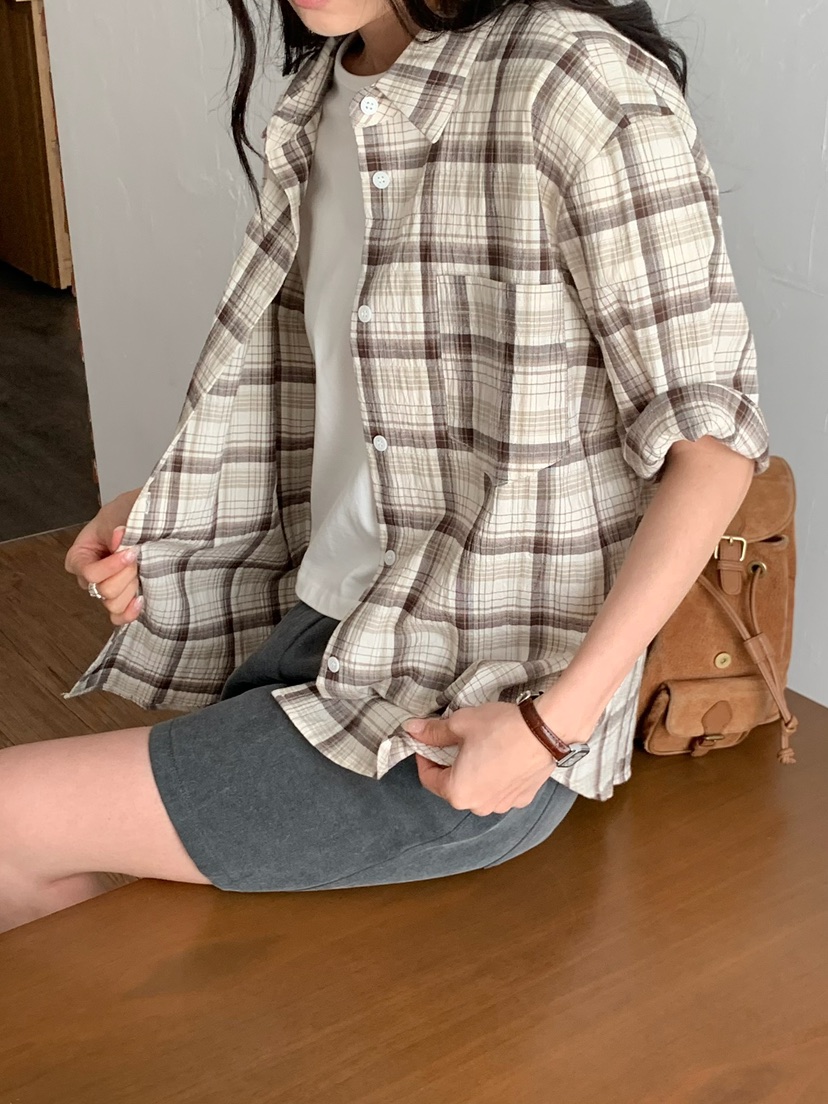 BLEECKER韓國代購女士新款時尚推薦職業26春夏襯衫蕾絲衫BLEECKER襯衫/蕾絲衫