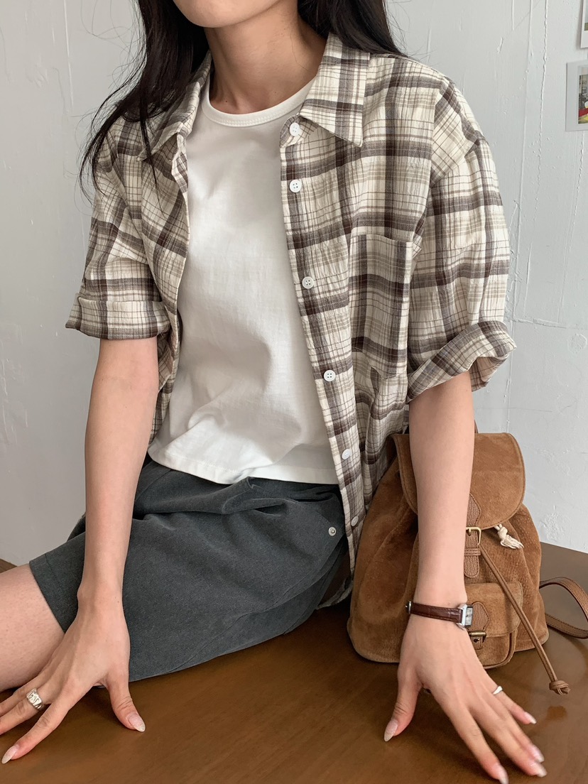 BLEECKER韓國代購女士新款時尚推薦職業26春夏襯衫蕾絲衫BLEECKER襯衫/蕾絲衫