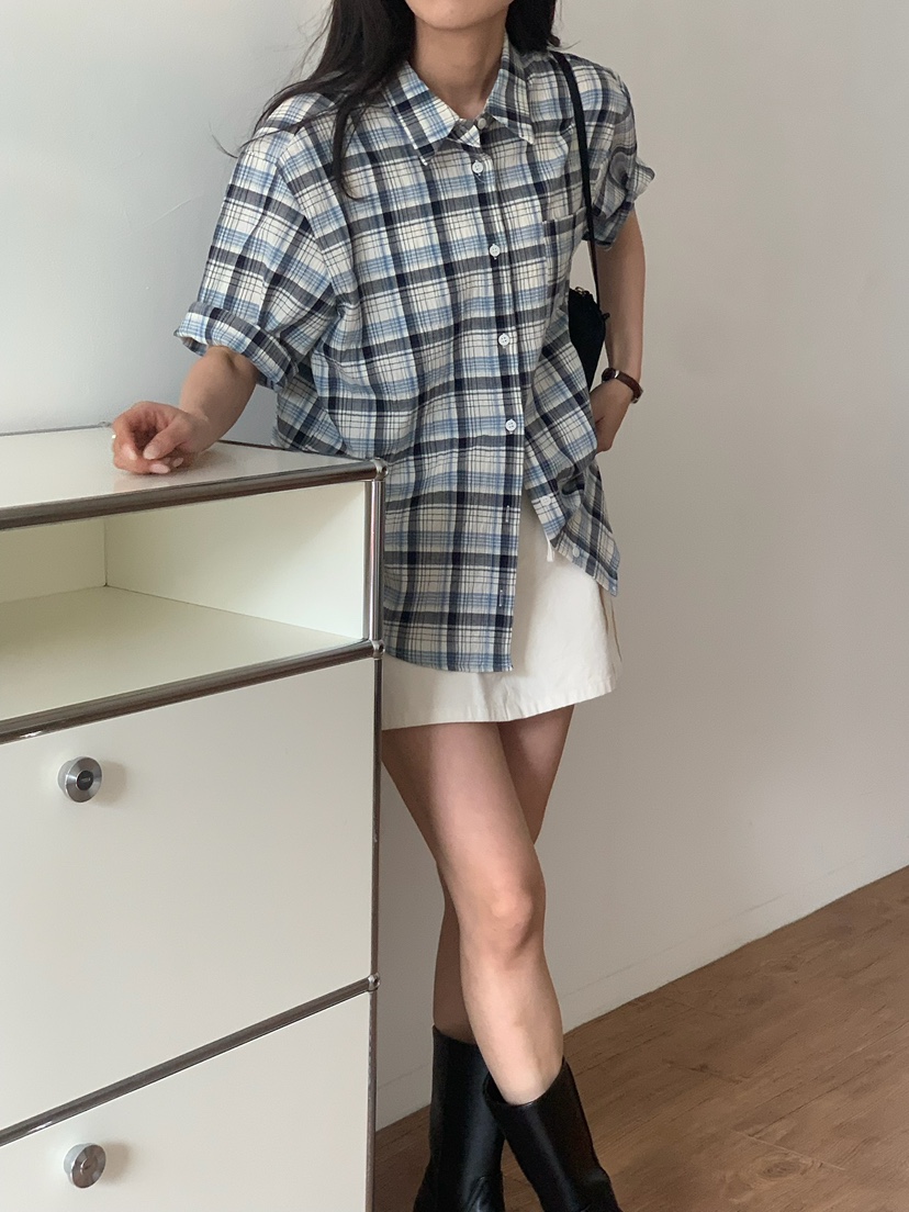 BLEECKER韓國代購女士新款時尚推薦職業26春夏襯衫蕾絲衫BLEECKER襯衫/蕾絲衫