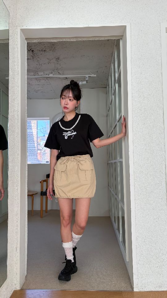 HEY/TO SEWING韓國代購女裝新品熱賣職業人氣推薦短裙口袋BY HEY/TO SEWING短裙