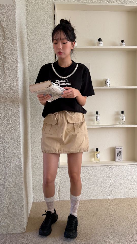 HEY/TO SEWING韓國代購女裝新品熱賣職業人氣推薦短裙口袋BY HEY/TO SEWING短裙