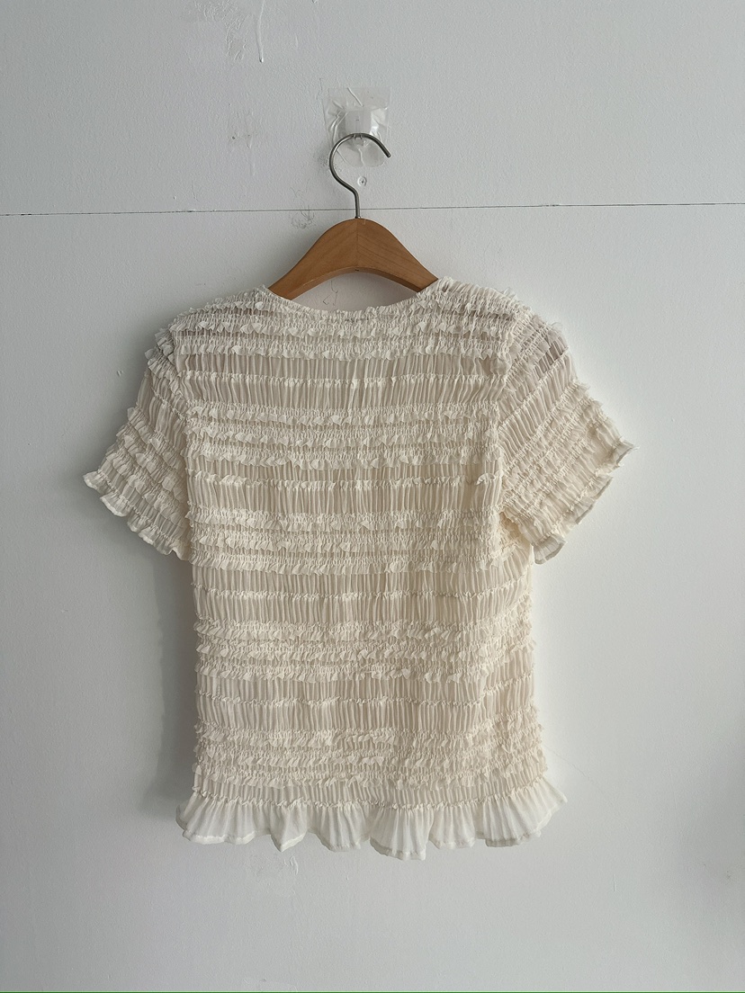 BLEECKER韓國代購女裝新款時尚休閑推薦人氣職業襯衫蕾絲衫BLEECKER襯衫/蕾絲衫