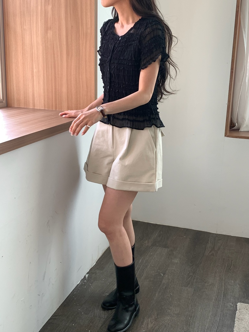 BLEECKER韓國代購女裝新款時尚休閑推薦人氣職業襯衫蕾絲衫BLEECKER襯衫/蕾絲衫