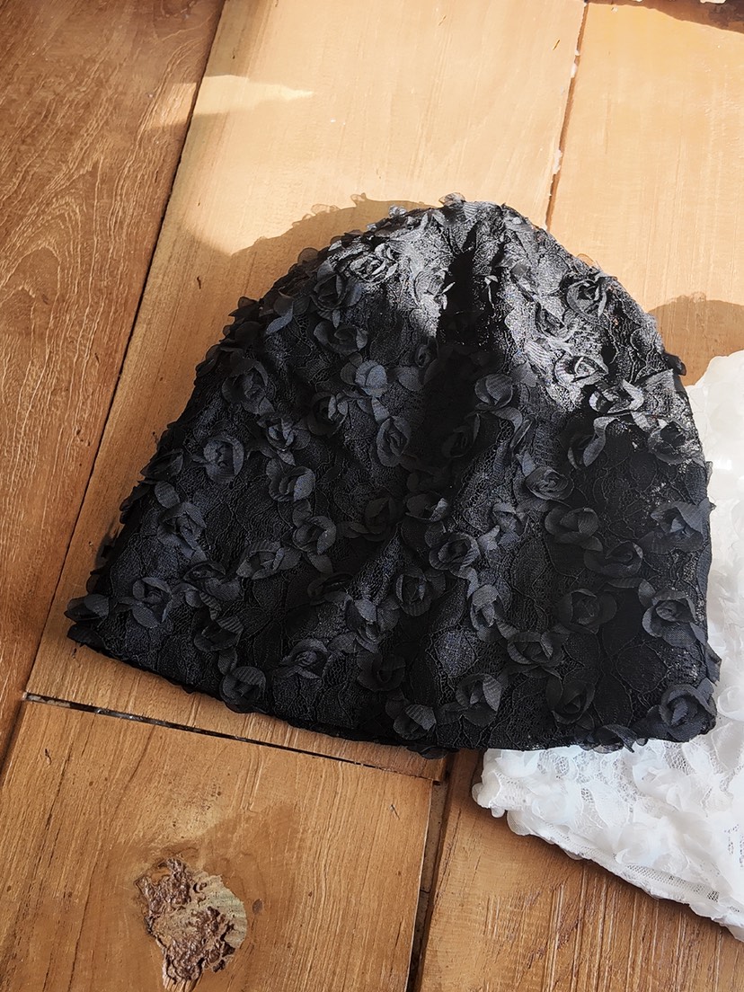 NICEALICE韓國東大門直郵女士新款人氣職業休閑帽子花朵蕾絲NICEALICE帽子